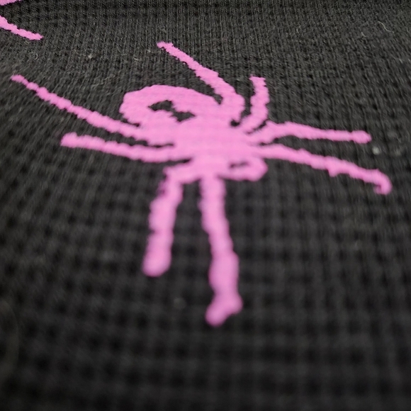 Betsey Johnson 2000s Y2K Witchy Cottagecore Whimsigoth Longsleeve Spider Dress M - Picture 7 of 9